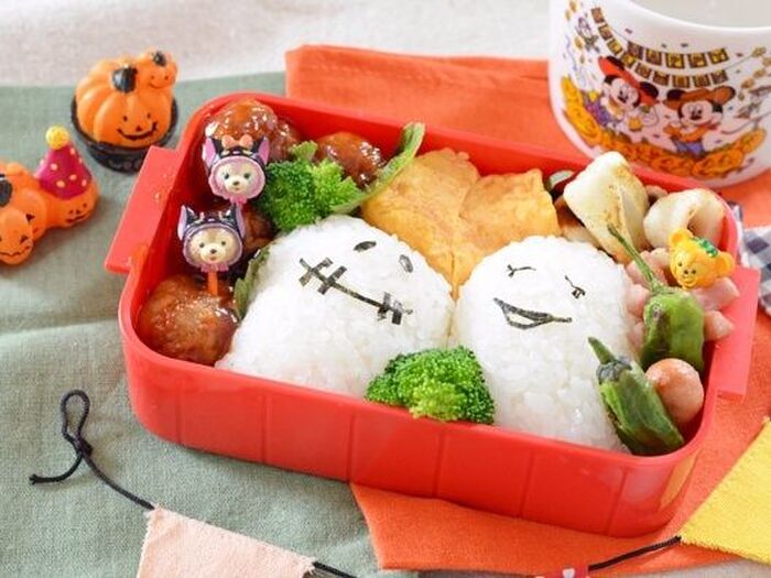 おばけちゃんごはんのハロウィンお弁当＊＊