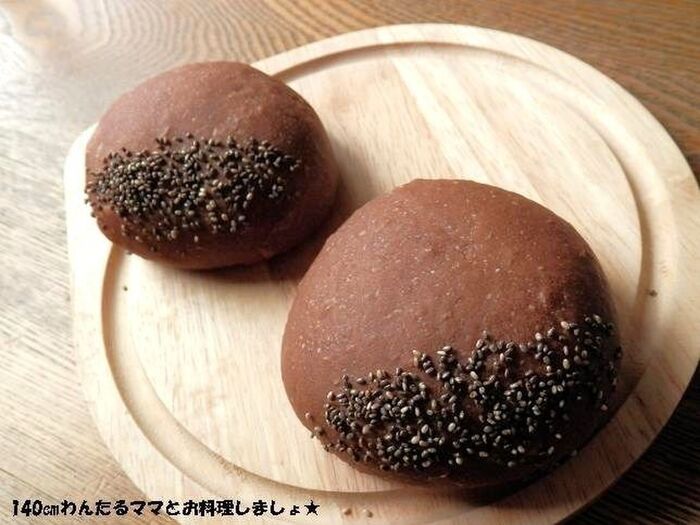 HBで簡単★栗あんパン