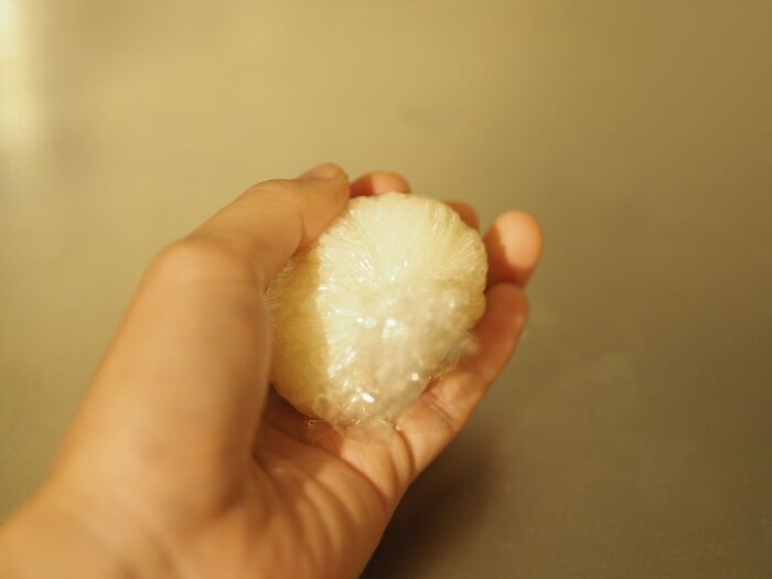 「パッカンおにぎりwithから揚げ」の作り方