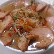 野菜がたぷりとれる香味野菜のピリ辛味噌ラーメン