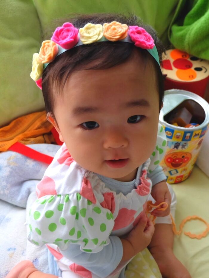 ヘア飾りはギリ大丈夫でした(笑)