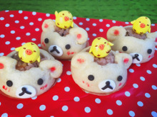 コリラックマ赤飯まんじゅうとマシュマロのキイロイトリさんの作り方!