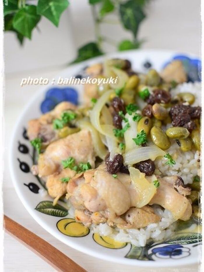 圧力鍋だから簡単!時短!鶏手羽元と豆のスパイス煮