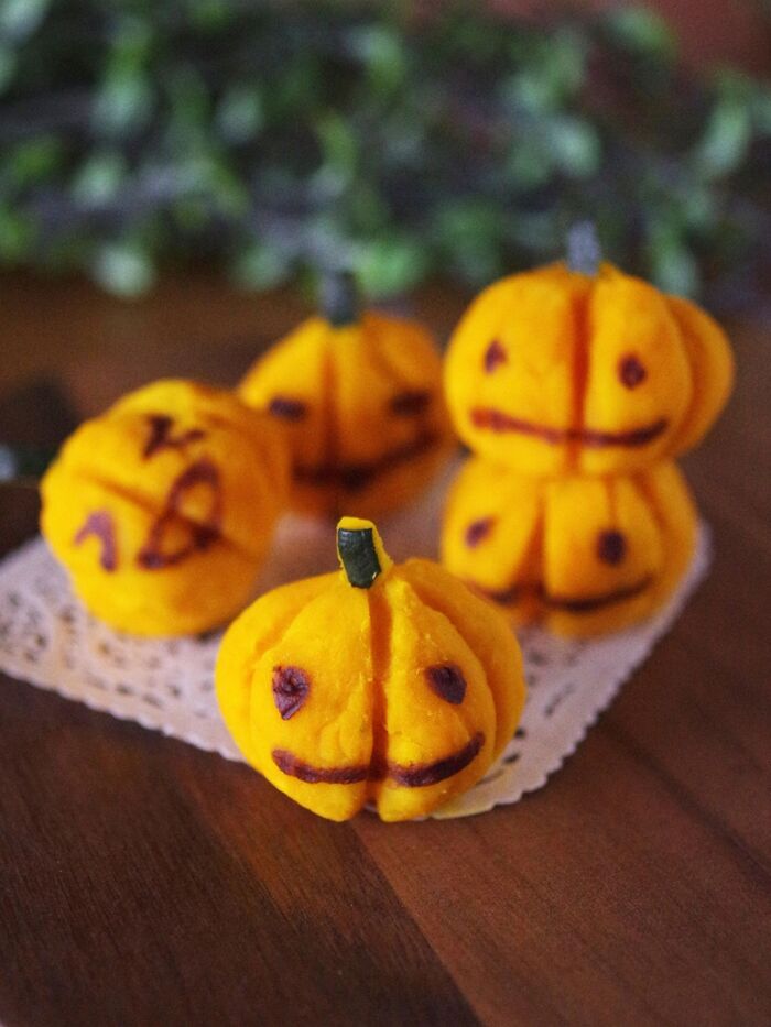 小さなジャックオランタン☆ハロウィンのかぼちゃボール