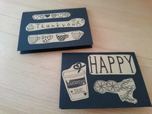 セリアのクラフトペーパーで簡単すぎる手作りカード☆おまけにブックカバーも☆