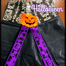 テーブルクロスをリメイク♡子供達が作るハロウィンマント