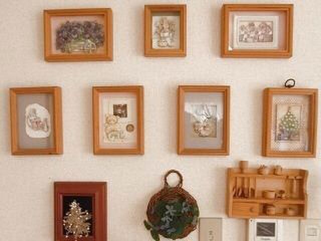 大小いろいろな額★アメリカ風にデコレーション