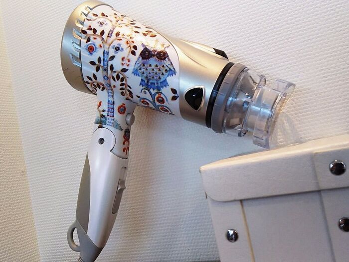 ドライヤーにデコパージュ★家電リメイク術