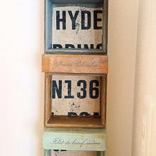 100均桐箱をペイントとデコパージュでディスプレイ棚に!