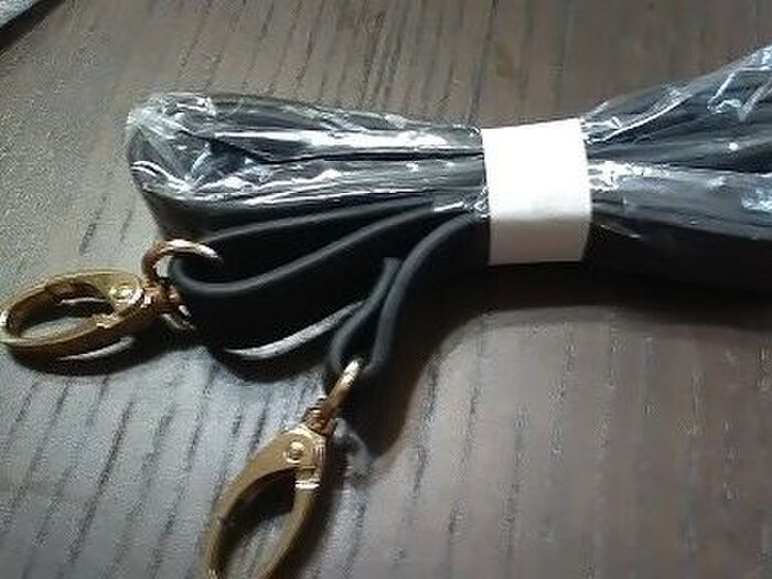 使った紐は市販のバックの付属品