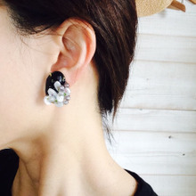 100均で出来ちゃう!プラバンとレジンで【大ぶり&ゴージャス♡】イヤリング