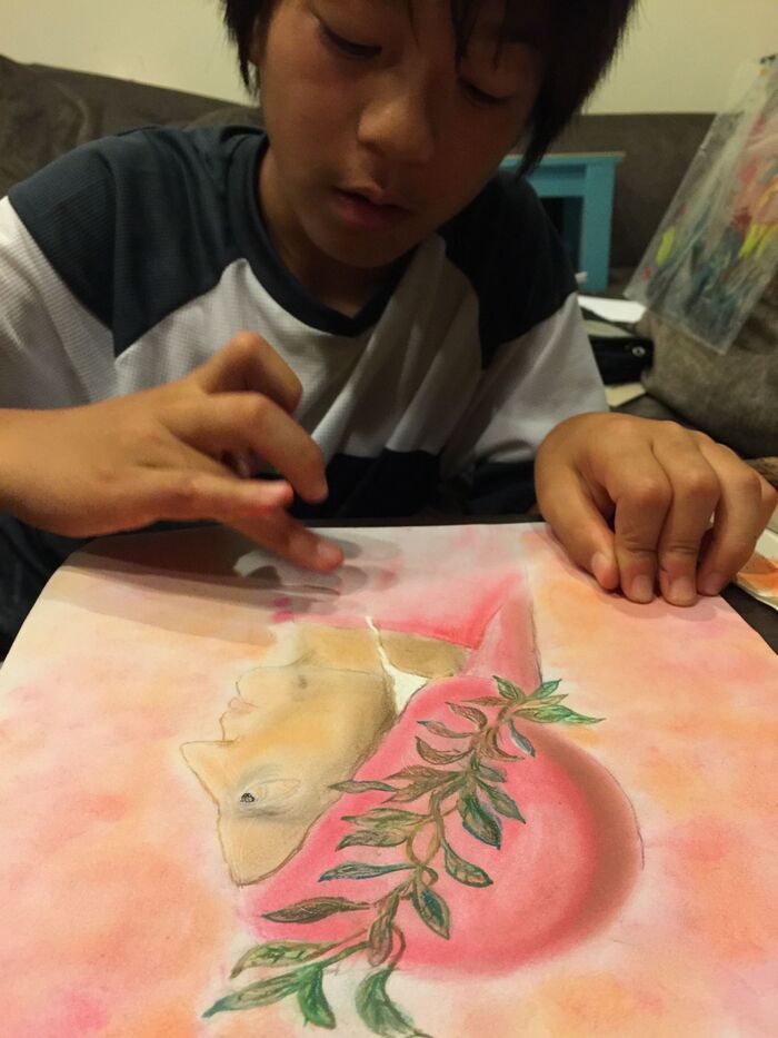 絵、うまいね!!と褒められ 間違えなし!100均パステルは使える!!