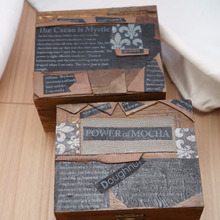 100円木箱をデコパージュ。閉じて収納!開いても飾れる♪内側まで可愛く♡