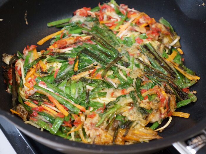 11.裏返してもう片面を焼きます