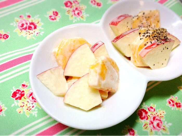 デザート感覚♪りんごと柿のマヨサラダ♪