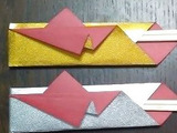 100均の折り紙でお祝い♡箸袋の折り方