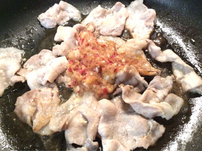 焼いて タレを からめて 出来上がり♪