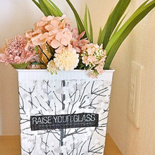 100均プラBOXもデコパージュで簡単マリメッコ柄に大変身!