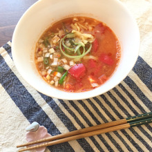 簡単おいしいレシピ♡ラ王味噌味を使った濃厚旨辛ラーメン