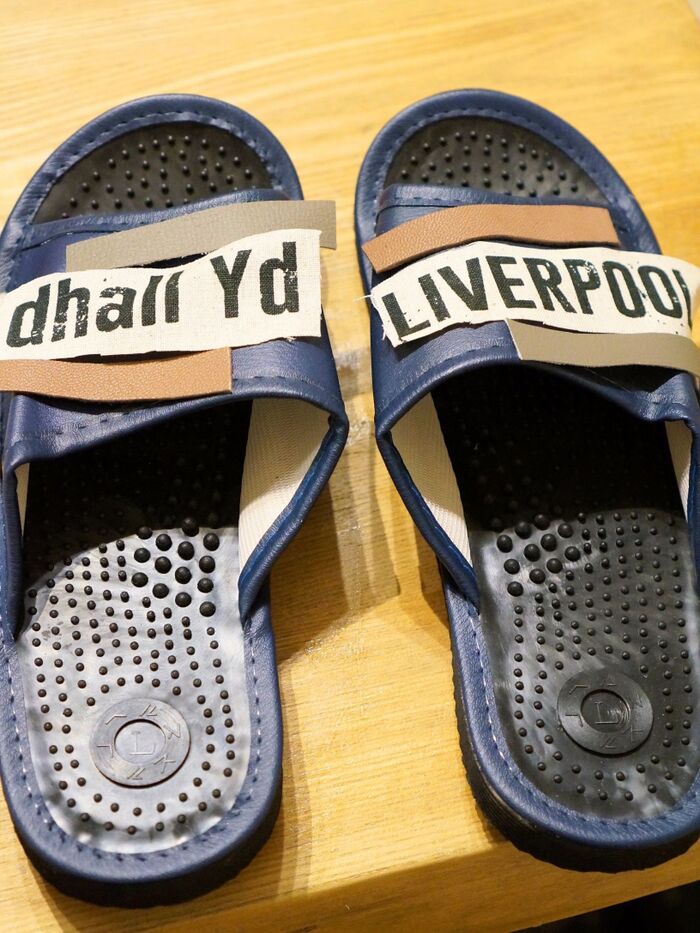 ①はぎれをカットし、イメージを決める