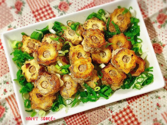 ちくわぶの餃子サンド♡