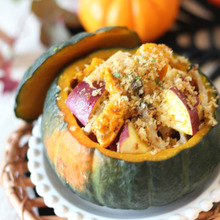 坊ちゃんかぼちゃのホットサラダ サクサクパン粉のせ