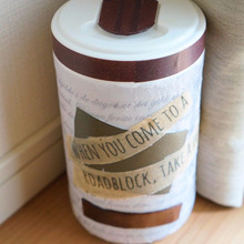 100均ウエットティッシュケースを簡単デコパージュ