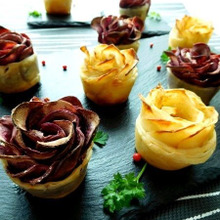 ホームパーティーにいかが♪ローズポテトパイ