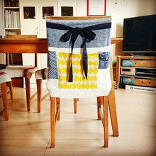 キッチンクロス用の生地で簡単手作りエプロン♥