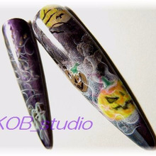 Nailチップでアクセサリー作り☆ピアス