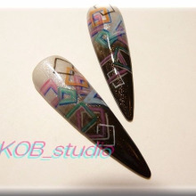 ネイルチップアクセサリー作り☆ピアス