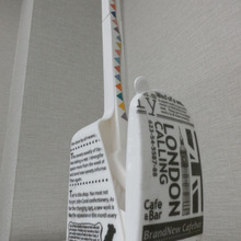 100均トイレブラシをデコパージュ♪可愛さアップ・ついでに掃除のやる気もアップップ~(笑)