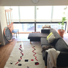 リビングの冬支度~ラグとファブリックで模様替え