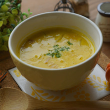 ミキサーがなくても作れます♡食べるかぼちゃスープ