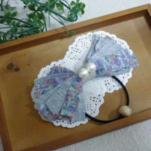 Tシャツリメイク/簡単!リボンのヘアアクセ♪