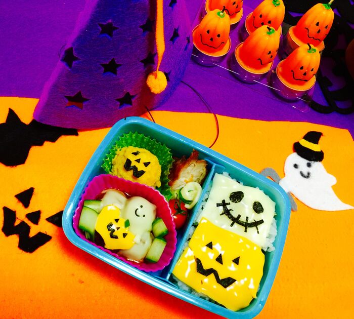 キャラ弁!手抜きテク満載の簡単ハロウィン弁当