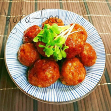 簡単旨いっ!チーズカレー肉団子の甘辛照り焼き