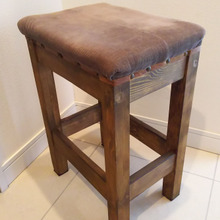 古着と廃材でスツール★ ALL廃材でリメイク