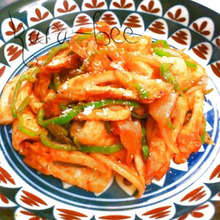 節約60円♡おつまみやお弁当に!ちくわナポリタン【ちくナポ】