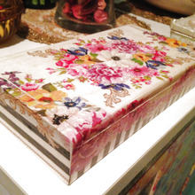 セリアの桐箱を玄関のキーボックスにデコパージュ❤️