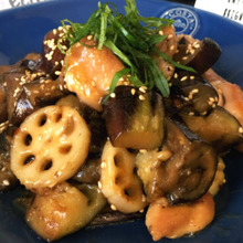 常備菜♡簡単!茄子と鶏肉と蓮根の甘酢あん