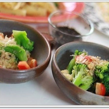 パプリカと大豆とブロッコリーの和風ごまサラダ☆