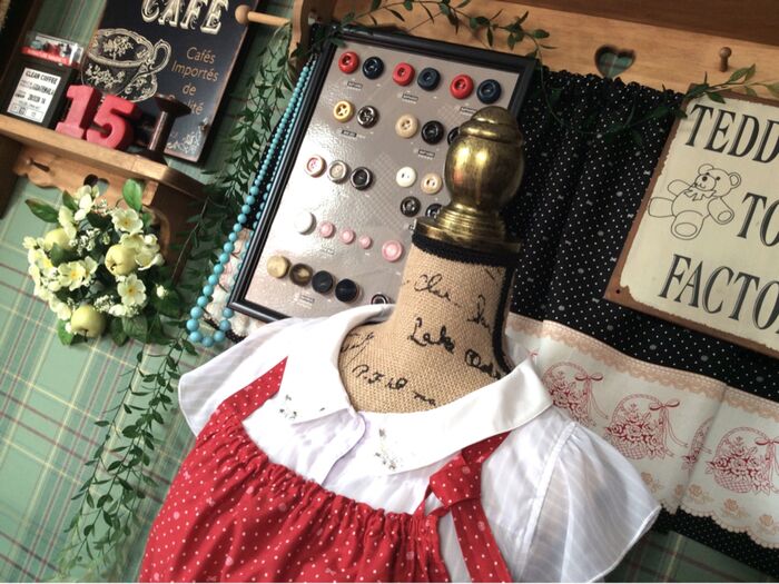 エプロンに あわせた ディスプレイ♪