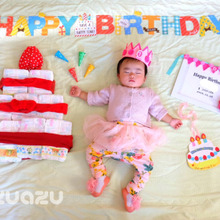 記念に残そう寝相アート☆HappyBirthday