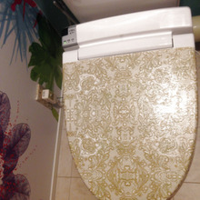 100均アイテムを使ってトイレの蓋をデコパージュ❤️〜トイレデコパージュPt①〜