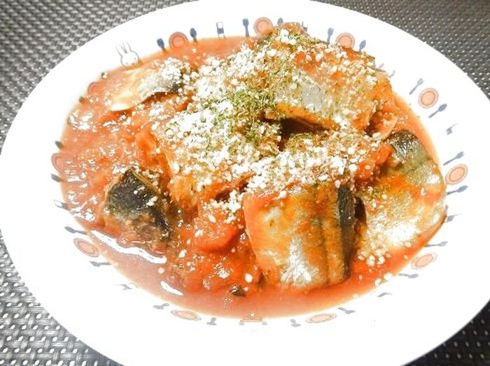 骨まで食べれる秋刀魚煮♪イタリアンバージョン