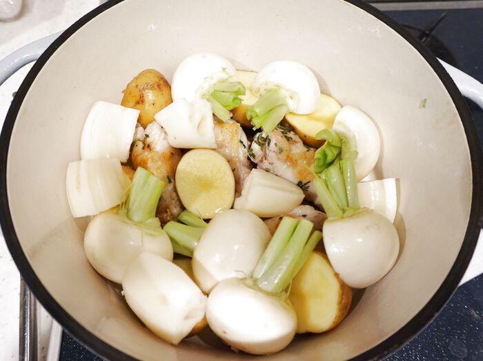 野菜は敢えて皮付きのままで!