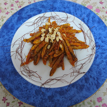 ごぼうの旨辛チリソース炒め