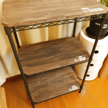 塗る・切る・置くのスリーステップでDIY♪メタルラックを男前に大変身(^^)