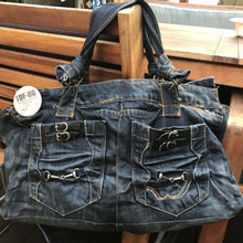 デニムリメイク☆オシャレでカッコイイ!完全オリジナル☆デニムバッグ